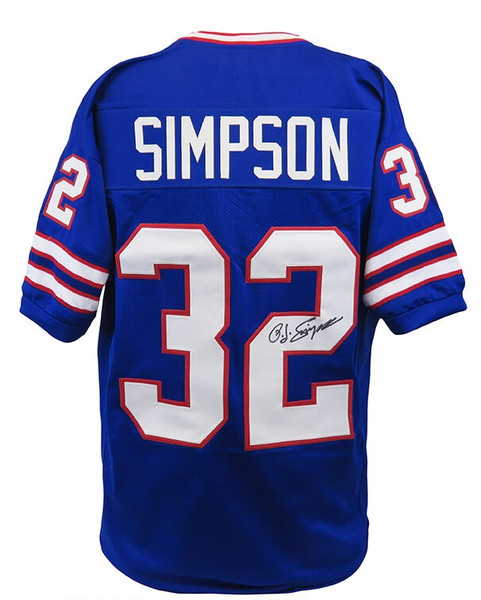 O. J. Simpson Autographed Signed Throwback Buffalo Bills Full -   Israel