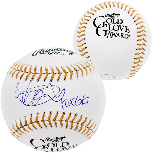 Ichiro Suzuki Autographed Official Gold Glove Logo MLB Baseball Seattle  Mariners IS Holo SKU #202266