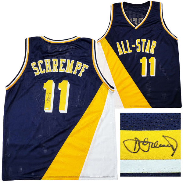 Indiana Pacers Detlef Schrempf Autographed White Jersey MCS Holo Stock  #202424