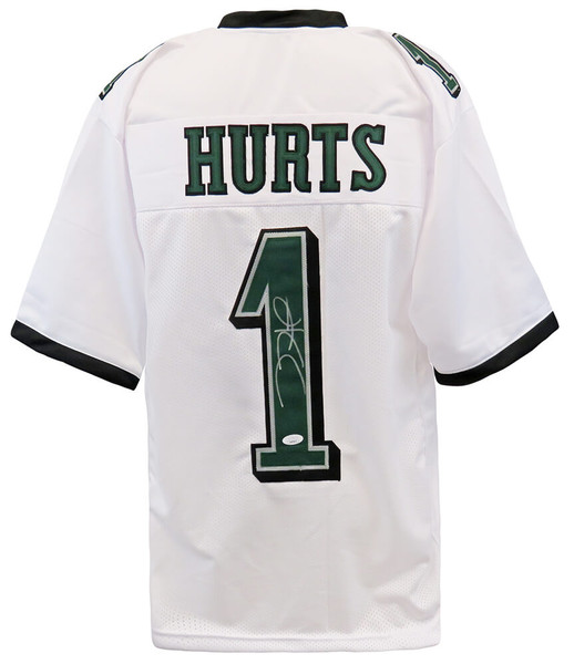 Jalen Hurts Philadelphia Eagles signed replica Black Jersey JSA