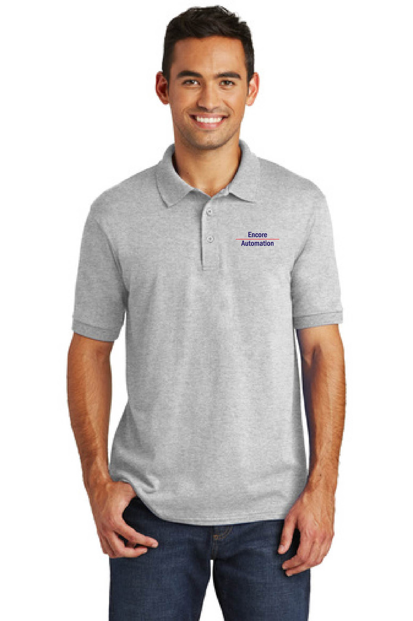 Encore Mens Jersey Knit Polo - Embroidered Left Chest