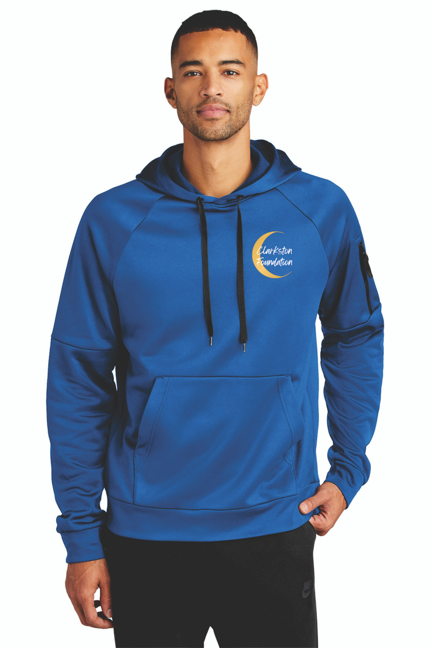 nike foundation overhead hoodie blue