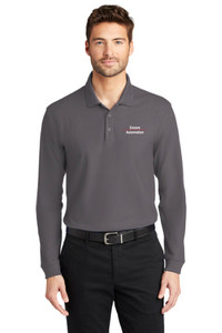 Encore Long Sleeve Pique Polo - Embroidered Left Chest Encore Long Sleeve Pique Polo - Embroidered Left Chest