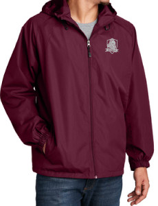 WLN Men's Maroon Hooded Raglan Jacket WLN Men's Maroon Hooded Raglan Jacket