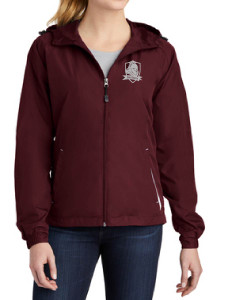 WLN Ladies Maroon Hooded Raglan Jacket WLN Ladies Maroon Hooded Raglan Jacket