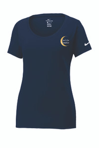 CLF Ladies Nike DriFit Poly Cotton Navy Tshirt CLF Ladies Nike DriFit Poly Cotton Navy Tshirt