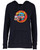 Magic Bus Ladies V Neck Hoodie - Navy
