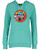 Magic Bus Ladies V Neck Hoodie - Sea Glass