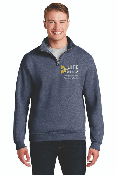 Life Skill Qrtr Zip Heather Blue