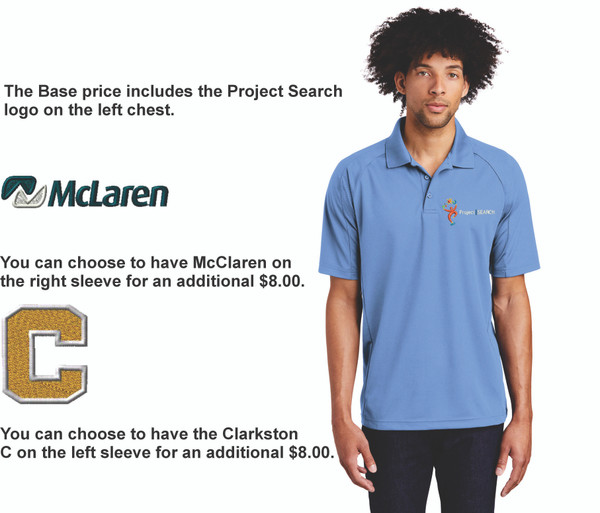 Project Search Mens Polo - Carolina Blue