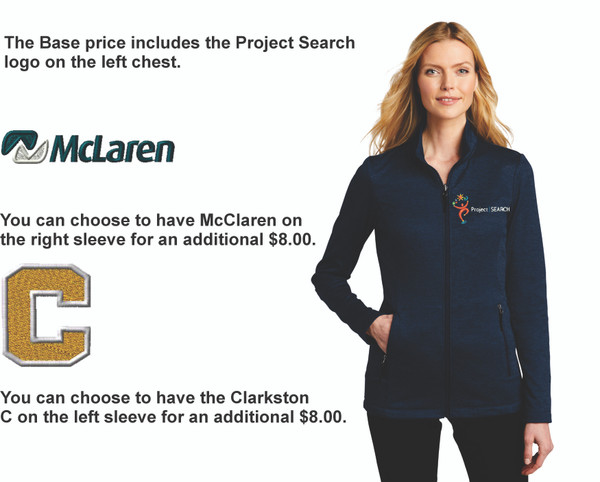 Project Search Full ZipFleece-Ladies-Navy