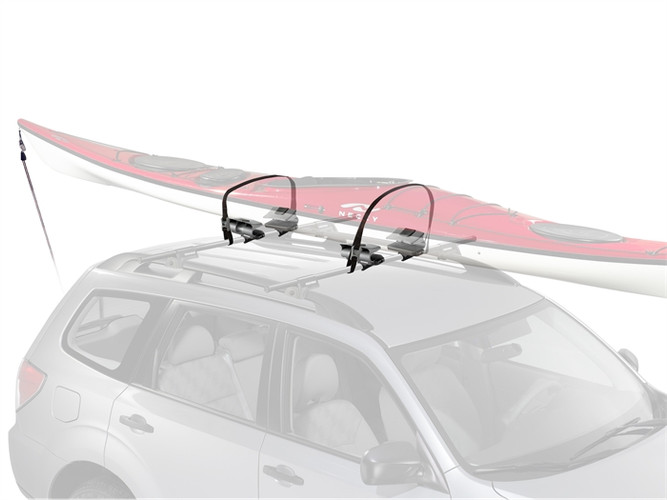 How to Tie Down a Kayak on a Roof Rack with Cradles/J-Racks 