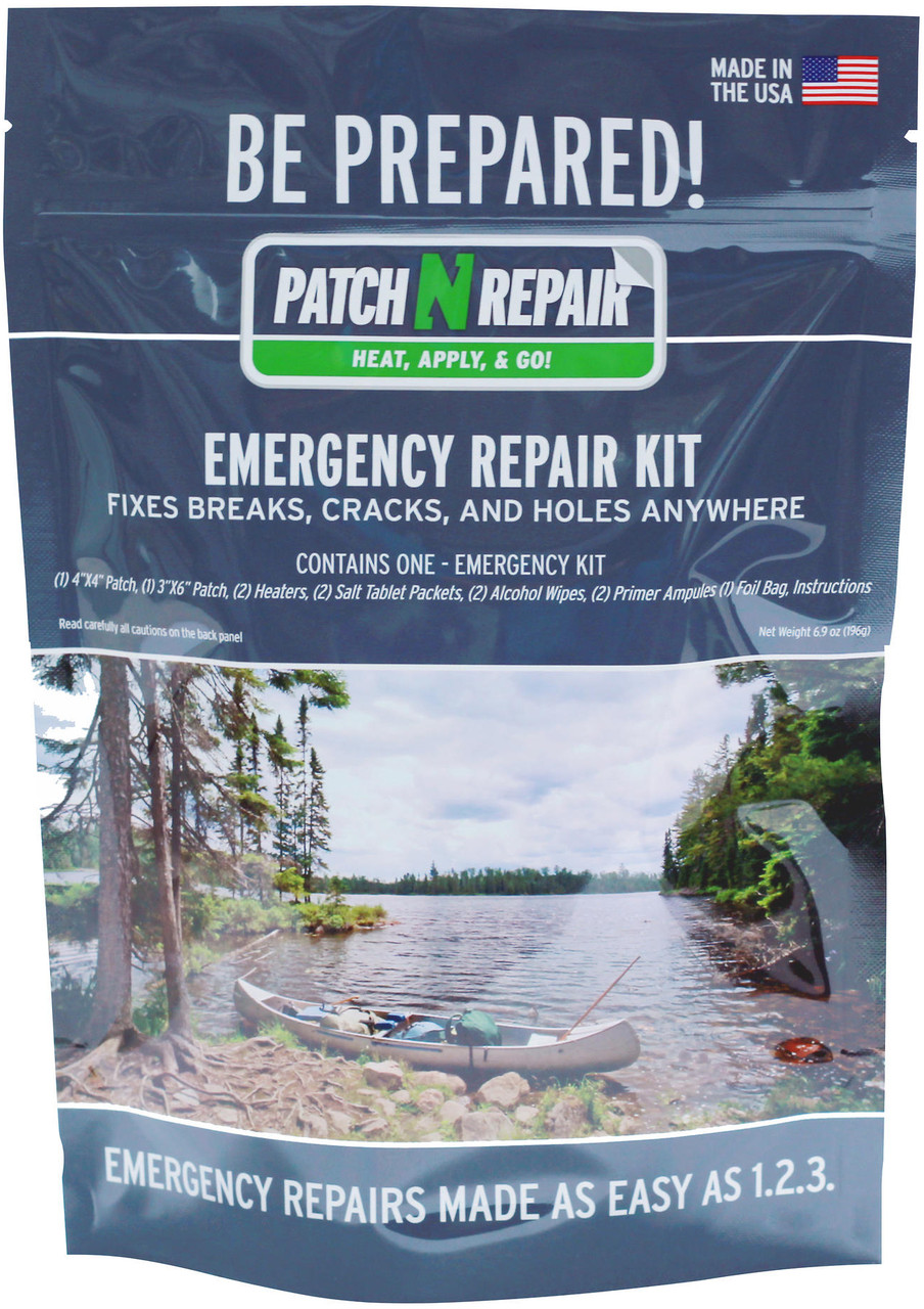 Patch & Repair Emergency Kit Black Western Canoe Kayak