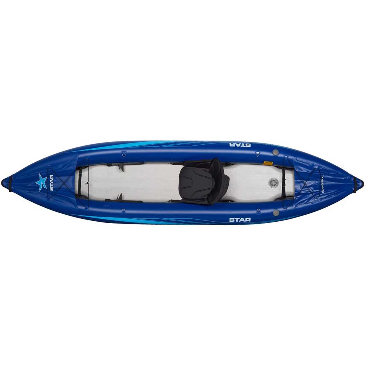 13'6”/11' Inflatable Recreational Kayak - 2 Person with Drop Stitch Floor  and Accessories Including Kayak Seats with High Back Support, Paddle, Fin