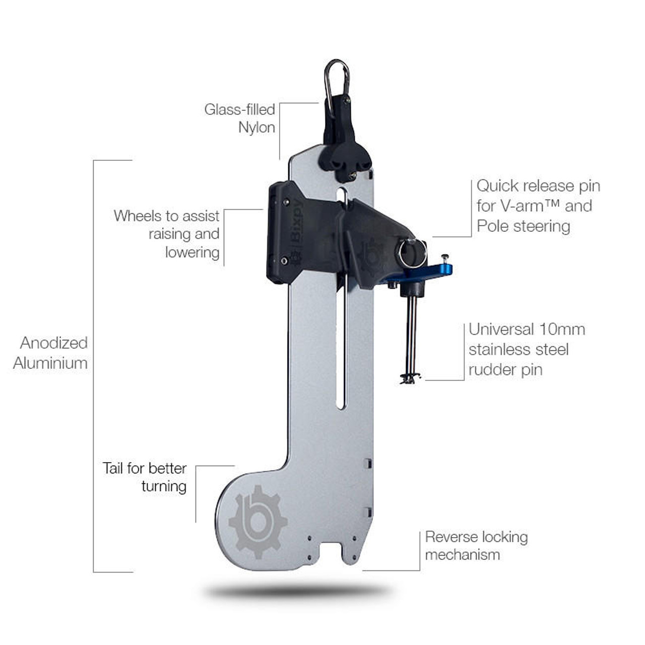 BIXPY UNIVERSAL Versa Rudder™ - V-Arm™ Steering | Western Canoe