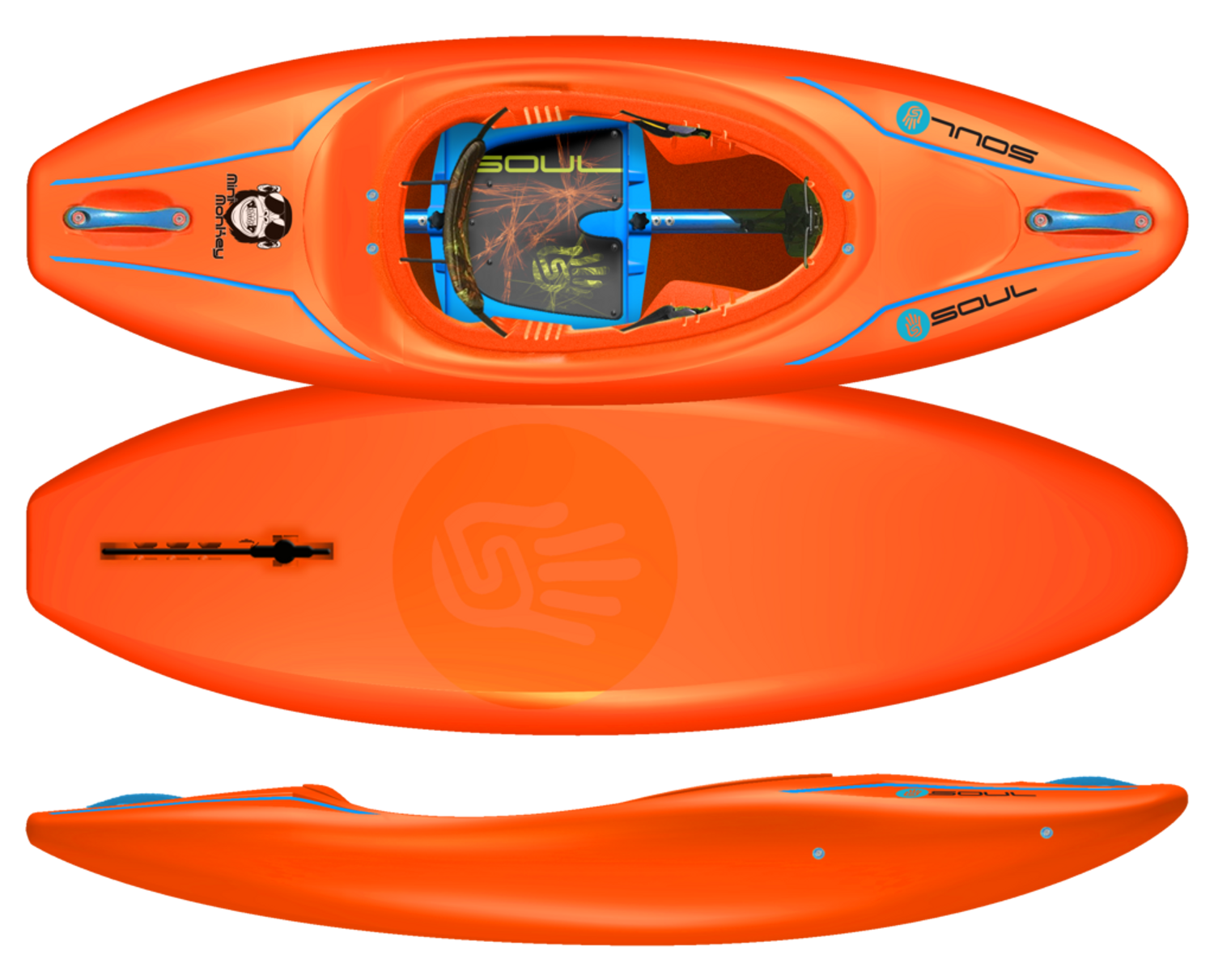 Soul Waterman Mini Monkey (Kids) - Light Sabre Orange | Western Canoe Kayak