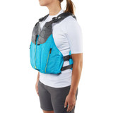 Women's Nora PFD - Teal - On model | Western Canoeing & Kayaking