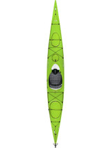 Delta 15s w/Skeg - Lime Green - Top View | Western Canoeing & Kayaking