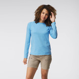 NRS Women's Silkweight Long-Sleeve Shirt Front view | Western Canoe Kayak
