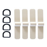 D-Ring w/Base 1" 4pkg | Western Canoe Kayak