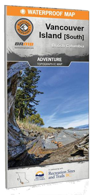 Vancouver Island BC South Waterproof Map