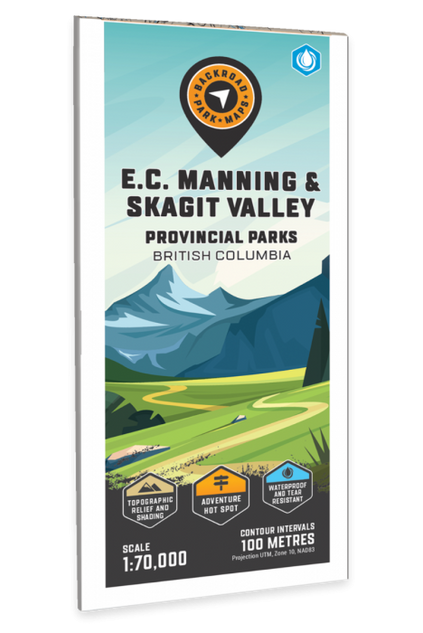 E.C Manning & Skagit Valley Parks BC Water-Resistant Map