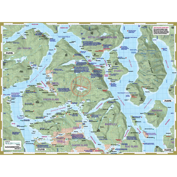Wild Coast Deck Topper Kayaking Mapsheet - Discovery Islands North