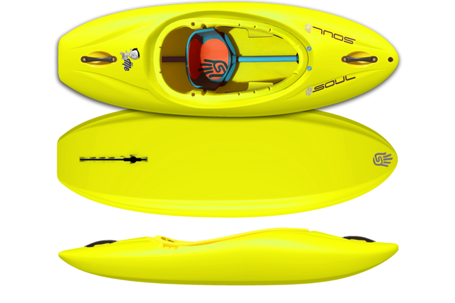 Soul Waterman Mini Me (Kids) - Alien Goo Yellow | Western Canoe and Kayak