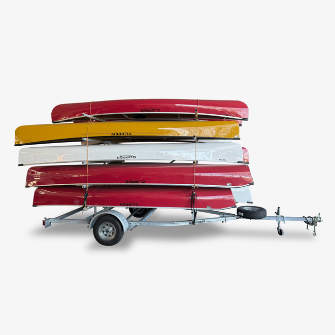 HIGHLINER TRAILER CL23-19 | 10 Spot Canoe/Kayak | Swivel Jack, Spare Tire and Mount Included