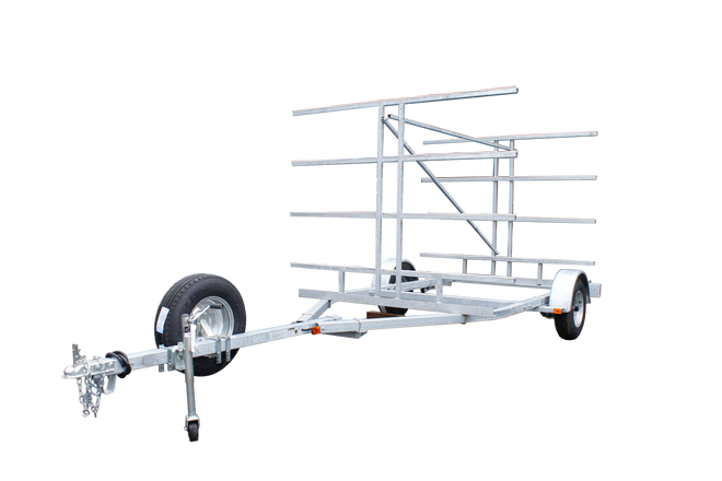  8 Spot Canoe/Kayak Trailer w/Swivel Jack | Western Canoeing & Kayaking