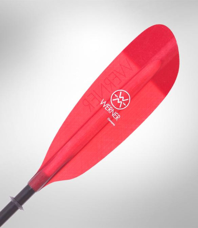 Camano 2pc - Translucent Red - Blade | Western Canoeing & Kayaking
