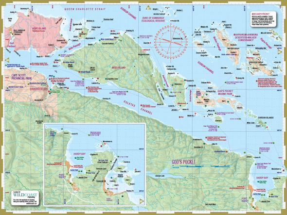 Deck Topper Kayaking Mapsheet - God's Pocket - Map | Western Canoeing & Kayaking