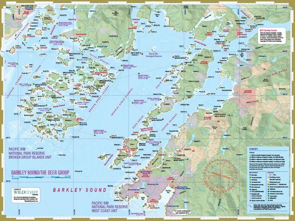 Deck Topper Kayaking Mapsheet - Barkley Sound/Deer Group 