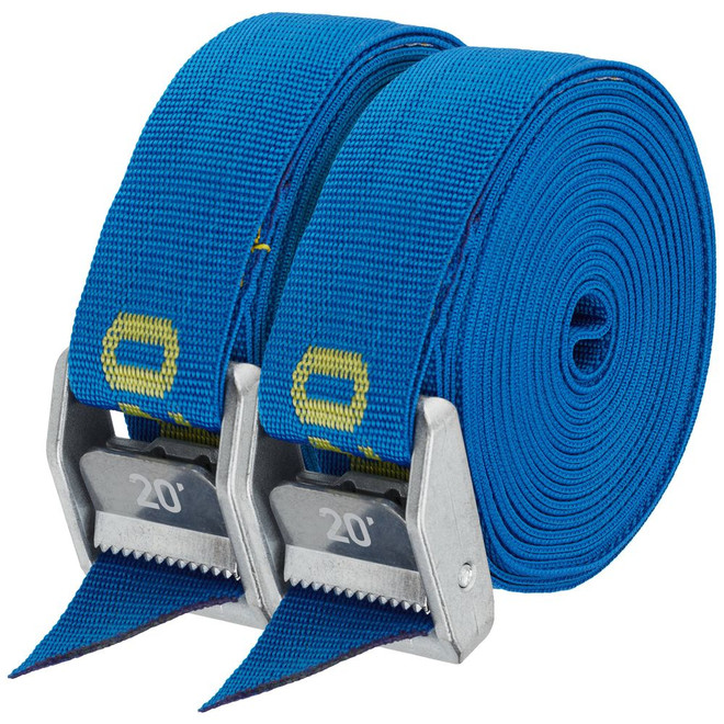 20' HD 1.5" Wide Cam Straps | Western Canoeing & Kayaking