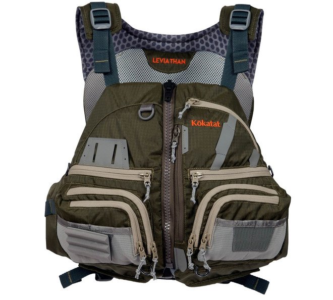 Leviathan PFD - Olive - Front | Western Canoeing & Kayaking