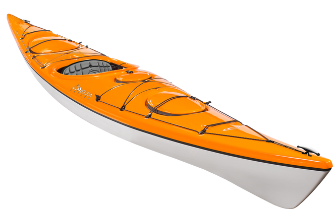 Delta 16 w/Skeg | Western Canoe Kayak - Orange