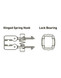 Hobie Aka Lock Kit Hinged Hook