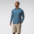 NRS Men's Silkweight Hoodie - Stealth Front View | Western Canoe Kayak