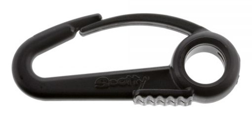 SCOTTY Nylon Snap Hook Black 6-Pack