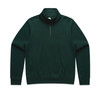 wo's-stencil-half-zip-crew-pinegreen