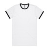 staple-ringer-tee-white/black