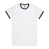 staple-ringer-tee-white/navy
