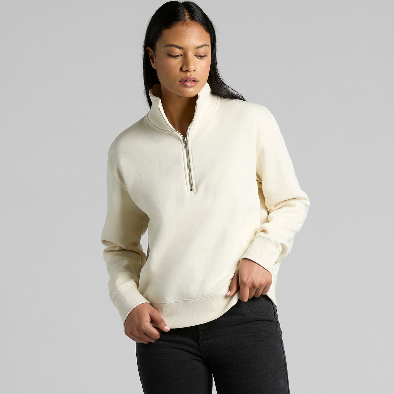 Women's Stencil Half Zip Crew - 4125 | AS Colour EU