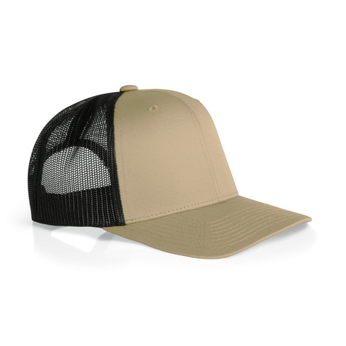 mesh-contrast-trucker-cap-khaki/black-side