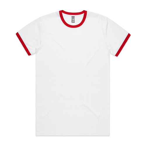 staple-ringer-tee-white/red