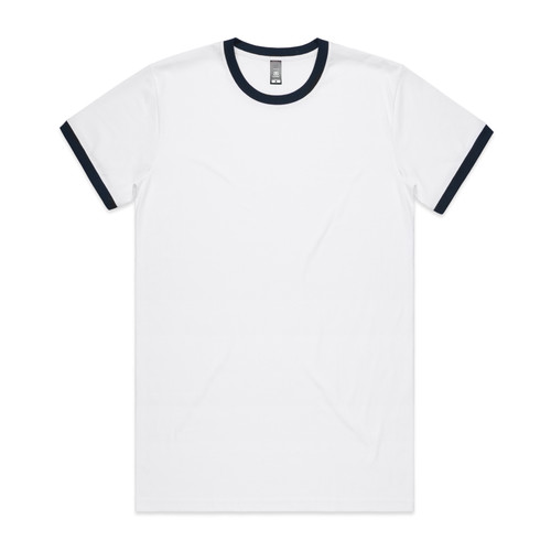 staple-ringer-tee-white/navy