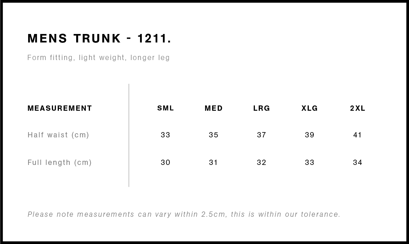 1211 size guide