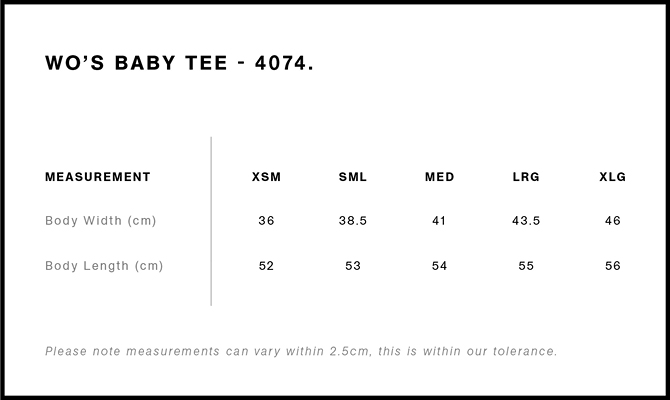 4074 size guide