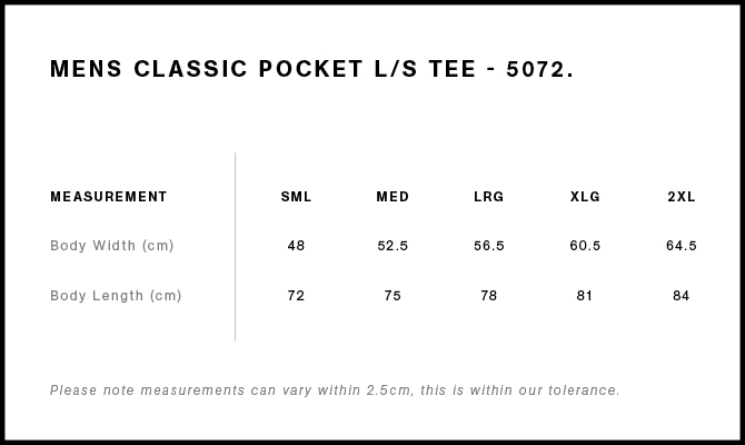 5072 size guide