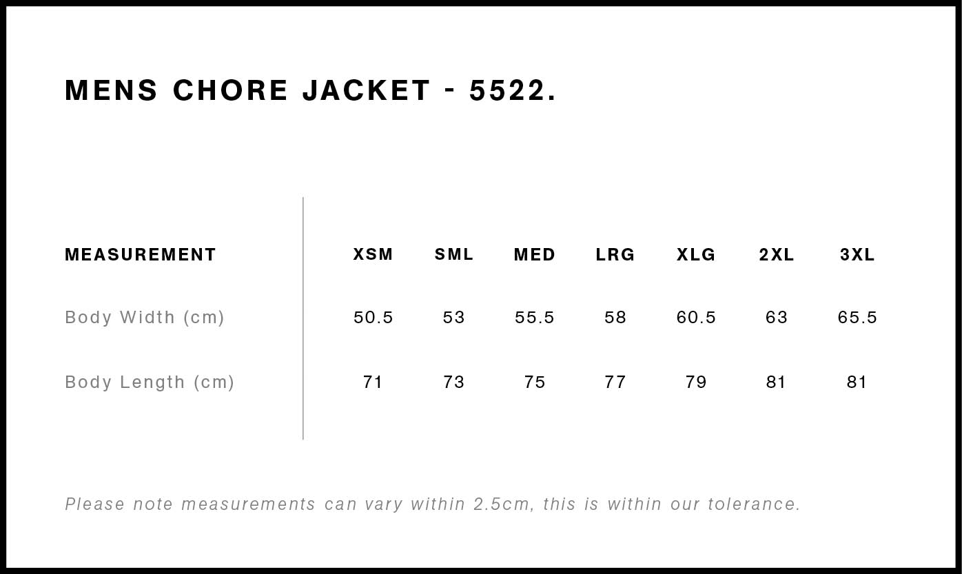 5522 size guide